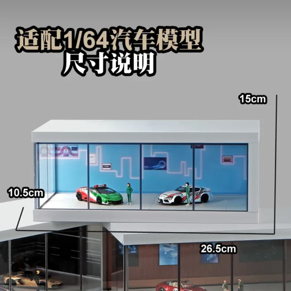 1:64 Scale Car Model Display Storage Box - Image 3