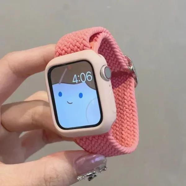 Korean Cute Nylon Strap for Apple Watch 38-49mm - Image 9