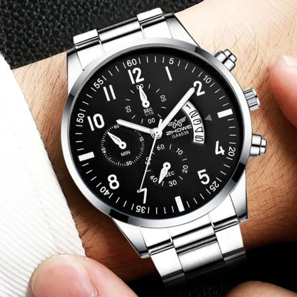 Men's Quartz Business Watch with Alloy Band