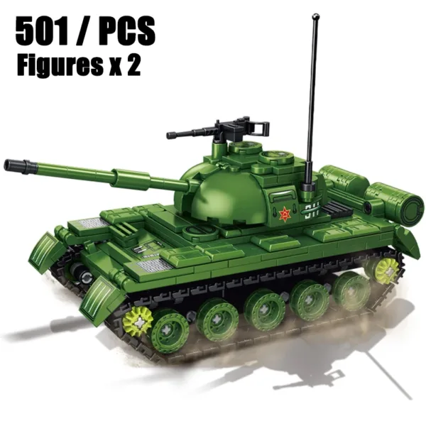 501 Piece WWII Tank Building Block Set - Image 5