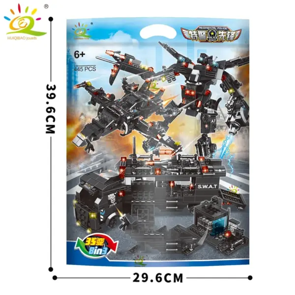 SWAT Police Command Truck Building Blocks Set - Image 6