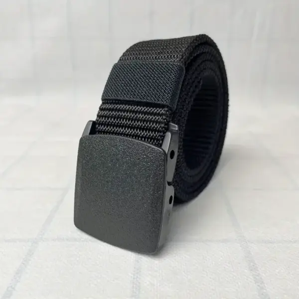 Men's Tactical Canvas Belt with Automatic Buckle - Image 4