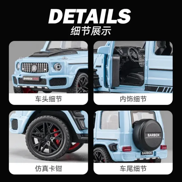 1:36 Mercedes-Benz BRABUS G800 Diecast Model Car - Image 4