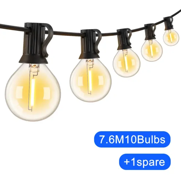 G40 LED Ball String Lights 7.6M/20M Outdoor - Image 8