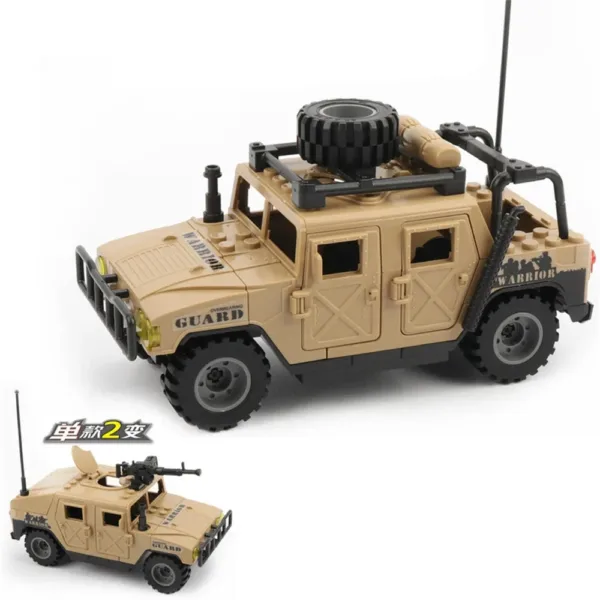 Army Soldiers Armored Vehicle DIY Building Set - Image 5