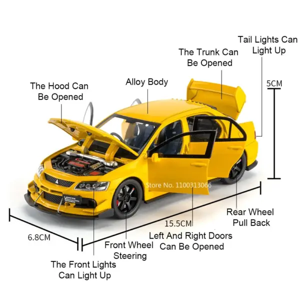 1:32 Mitsubishi Lancer Evolution IX Model Car - Image 2