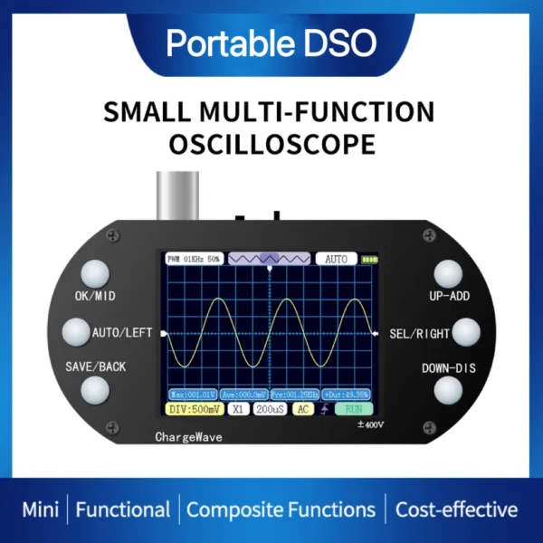 PDS138 Mini Digital Oscilloscope 2.5MHz - Image 2