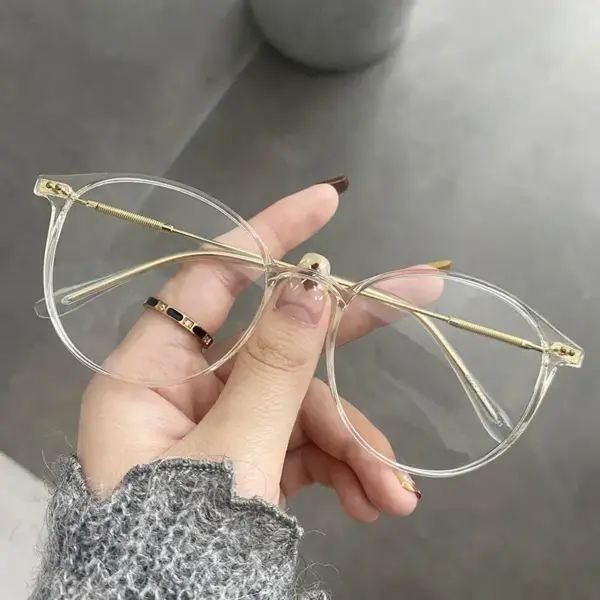 Unisex Round Metal Frame Reading Glasses - Image 6