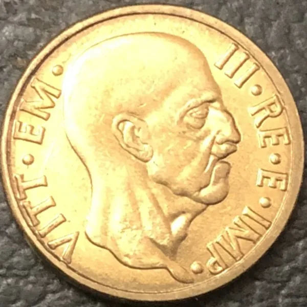 1936 Italy 5 Centesimi Replica Coin - Image 2