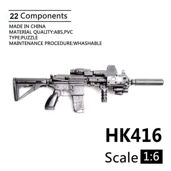 1/6 Scale AK74 HK416 Toy Gun Model - Image 14