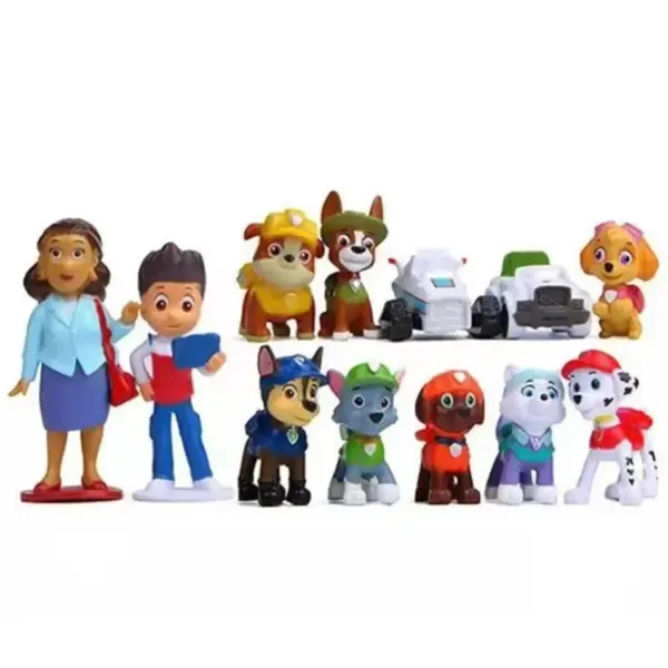 12pcs Paw Patrol Figures PVC Model Set