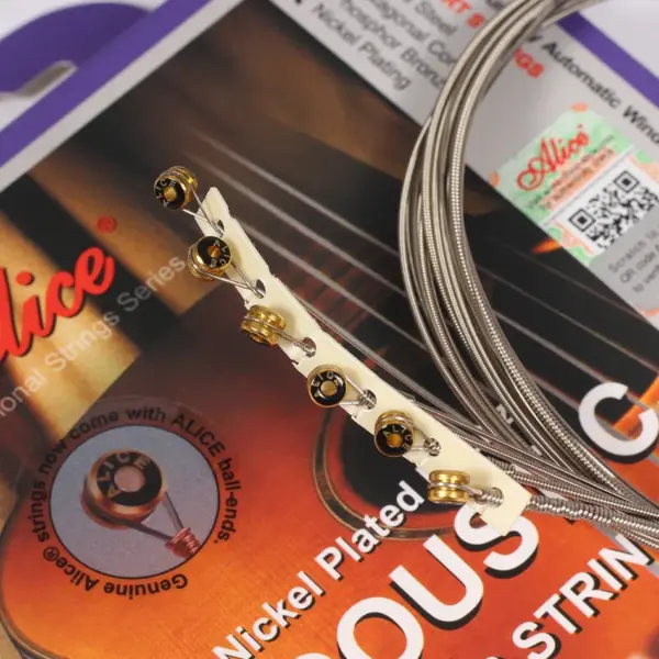 Alice AW456 Nickel Plated Bronze Guitar Strings Set - Image 3