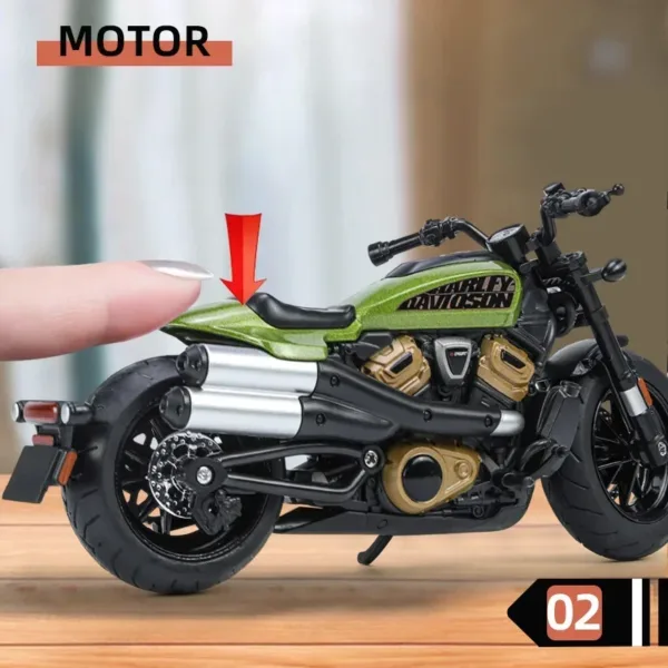 1/12 Scale Diecast Harley Sportster Motorcycle - Image 4