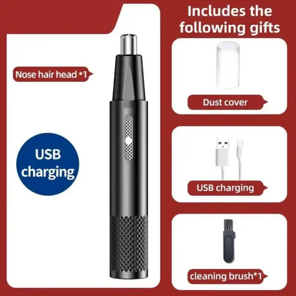 USB Rechargeable Portable Mini Nose Hair Trimmer - Image 4