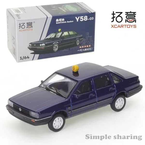 1/64 Volkswagen Jetta Santana Diecast Model Car - Image 5