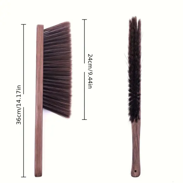 Wooden Dust Removal Brush with Soft Bristles - Image 3