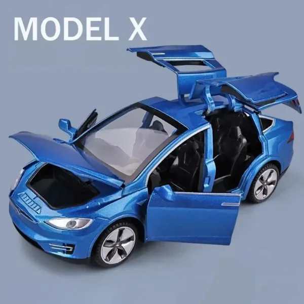 1:32 Tesla Model X, 3, S Diecast Car Set - Image 8