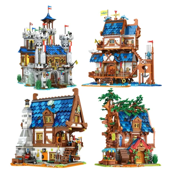 Medieval Castle Building Blocks Set for Ages 6+