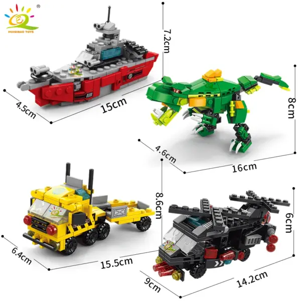 6in1 Police Truck Building Blocks Set - Image 2