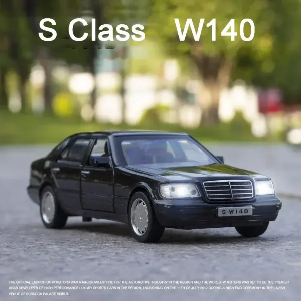 1:32 Diecast Benz S-W140 Car Model Toy