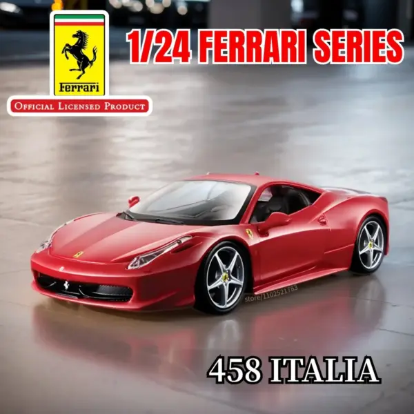 1:24 Scale Ferrari Diecast Car Model - Image 12