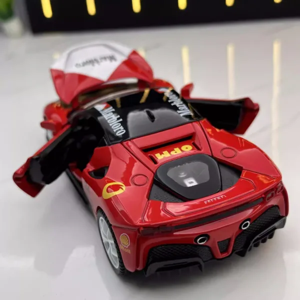 1:32 Diecast Ferrari SF90 Model Car with Lights - Image 4