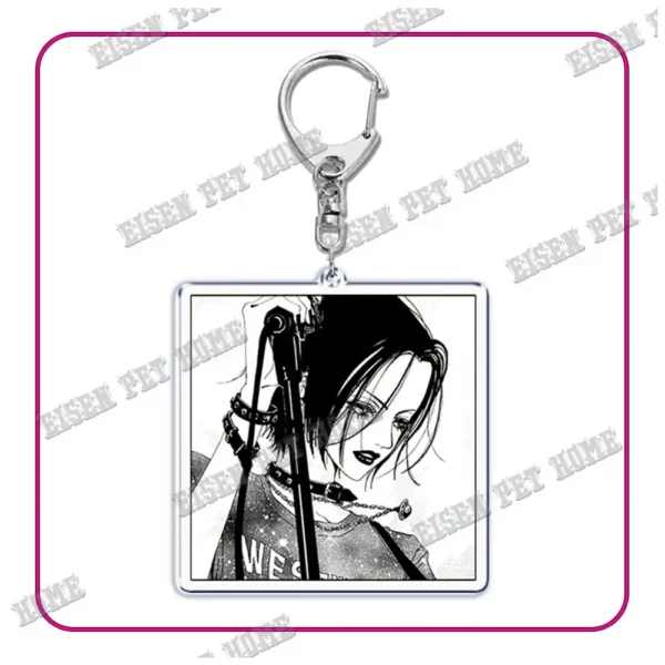 Nana Anime Keychain with Black Stones Pendant - Image 31