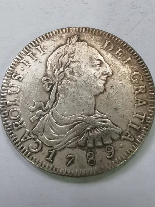 Bolivia 8 Reales Charles III Silver Plated Coin - Image 16