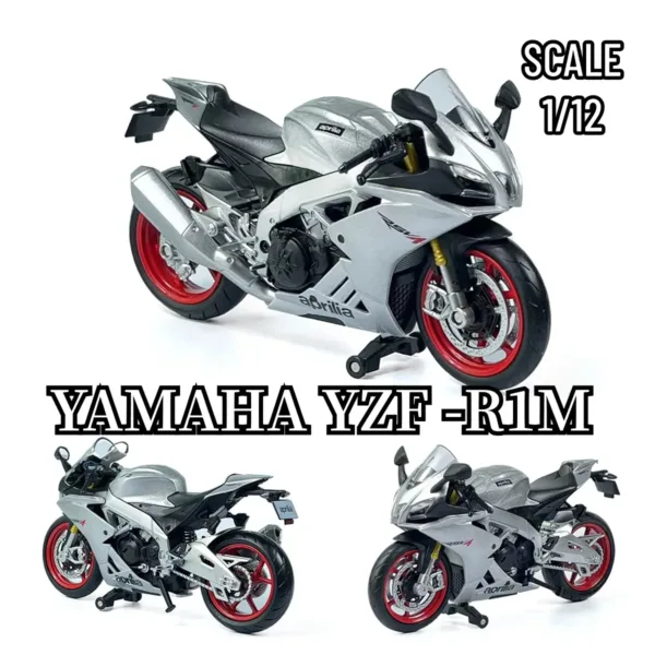 1:12 Scale YAMAHA YZF-R1M Motorcycle Model - Image 13