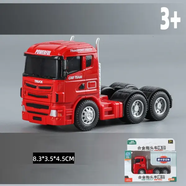 1:64 Alloy Double-Layer Container Truck Model - Image 15