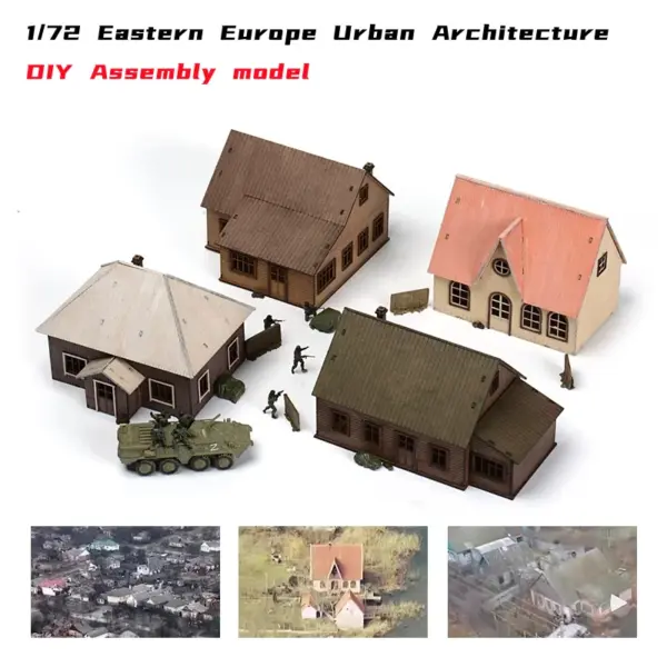 1/72 Eastern Europe Wooden Assembly Model Set - Image 2