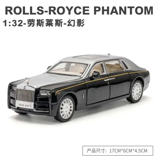 1:32 Rolls-Royce Phantom Diecast Model Car - Image 9