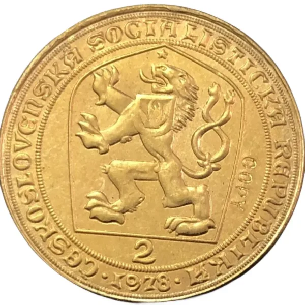 Czechoslovakia 2 Dukaty Gold Token Replica