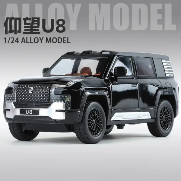 1:24 Alloy Diecast BYD Look UPAT U8 Car Model - Image 4