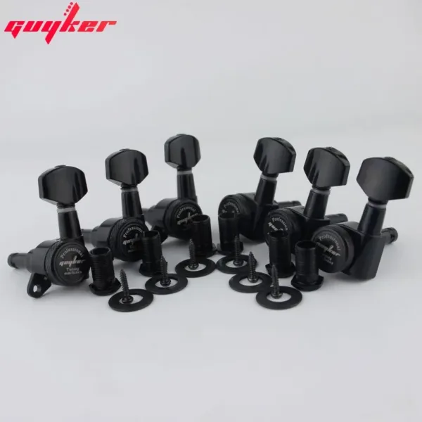 GUYKER Black Locking Guitar Tuners Set - Image 3