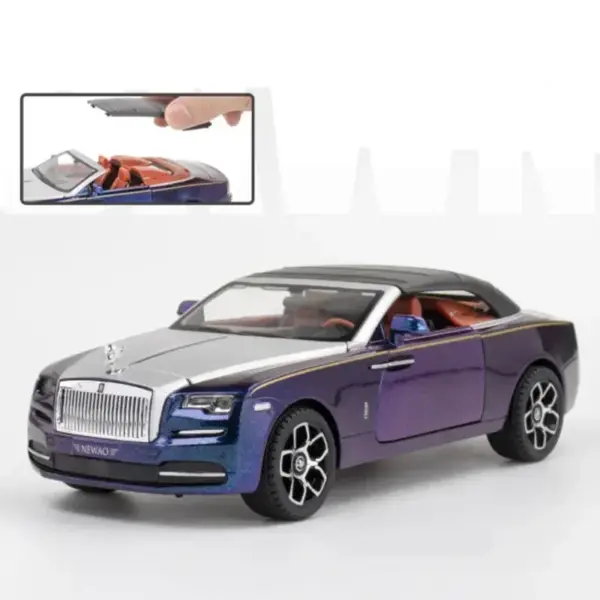 1:24 Rolls Royce Dawn Metal Toy Car Model - Image 8