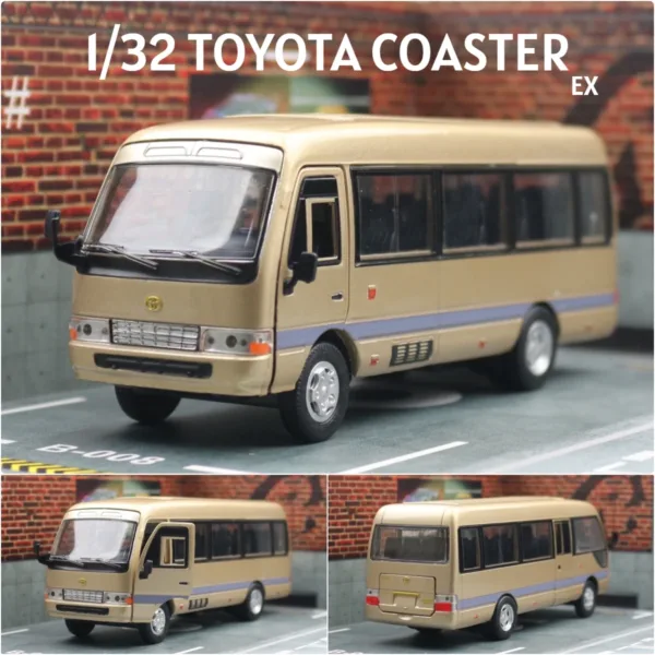 1/32 Scale Toyota Coaster Diecast Bus Model