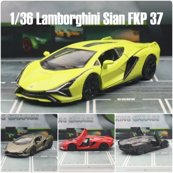 1:36 Lamborghini Sian Diecast Toy Car - Image 2