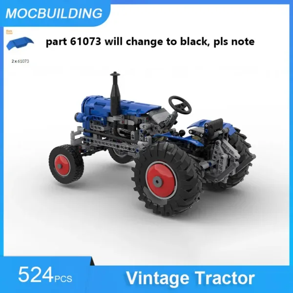 Vintage Tractor Building Blocks Set 524PCS - Image 8