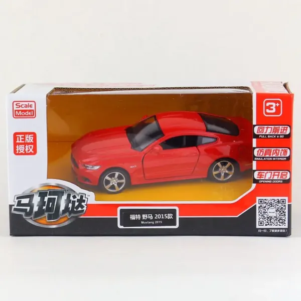 1:36 Ford Mustang GT Diecast Model Car - Image 6