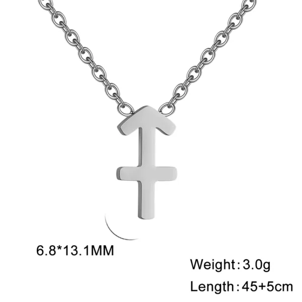 Zodiac Pendant Necklace for Women 12 Signs - Image 24