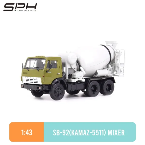 1:43 KamAZ-5511 Concrete Mixer Truck Model