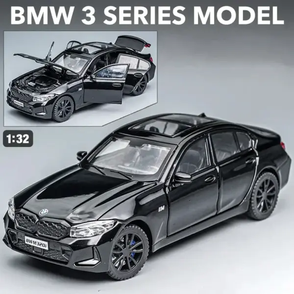 1:32 BMW 320i Alloy Model Car Toy - Image 8