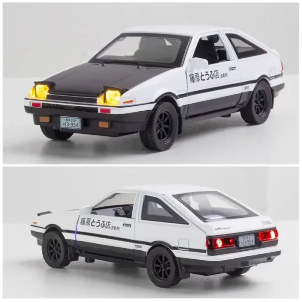 1/32 AE86 Diecast Toy Car with Sound and Light - Image 4