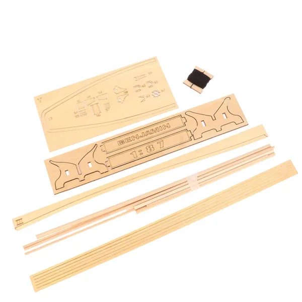 1:87 Wooden Sailing Ship DIY Model Kit - Image 2