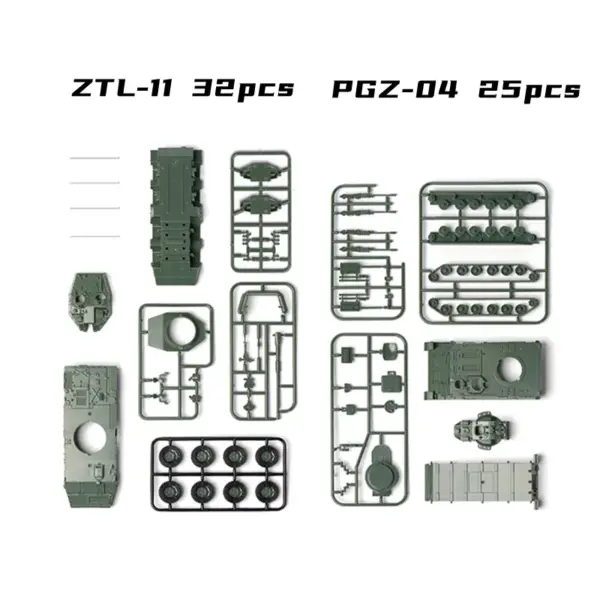 1/72 Scale PGZ04 Antiaircraft Gun Model Kit - Image 2