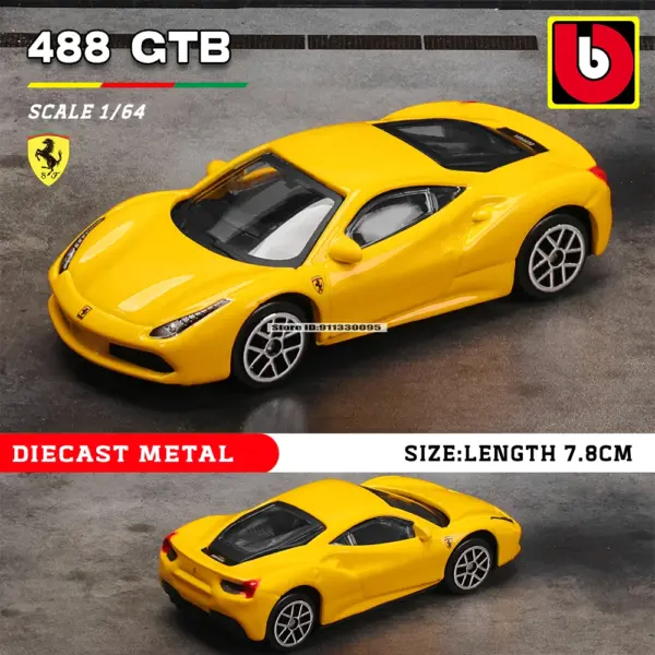 Bburago 1:64 Ferrari Diecast Car Collection - Image 7