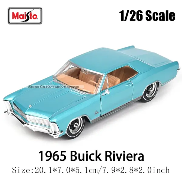 1965 Buick Riviera Diecast Model 1:26 Scale - Image 8