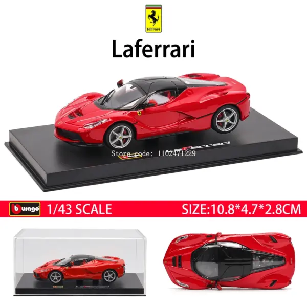 Bburago 1:43 Scale Ferrari Daytona SP3 Model Car - Image 7