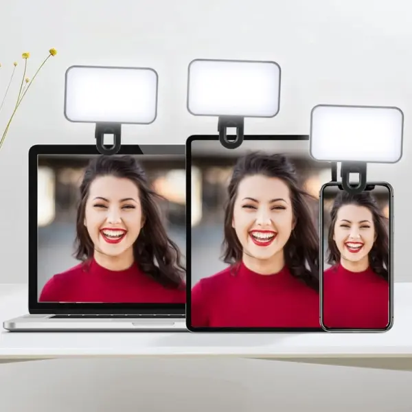 Rechargeable Mini Selfie Fill Light for Devices - Image 2